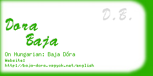 dora baja business card